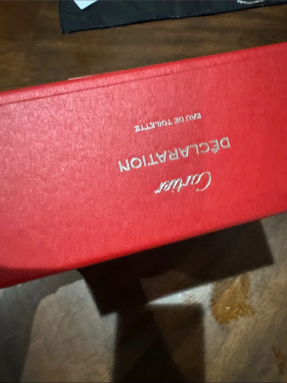 Cartier Declaration empty gift box